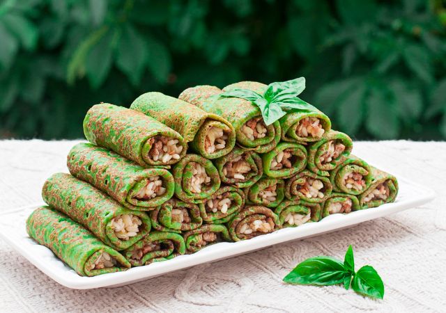 Vegetarian Spinach Rolls for Diabetics